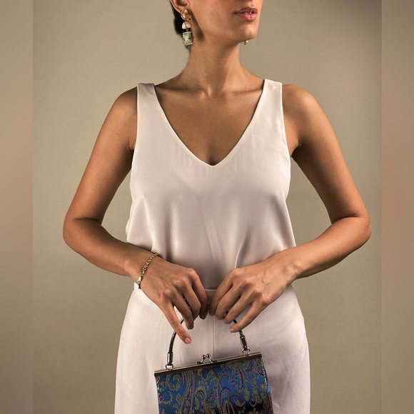 ZARA | White Camisole V-Neck Flowy Top | US Small - Picture 4 of 15